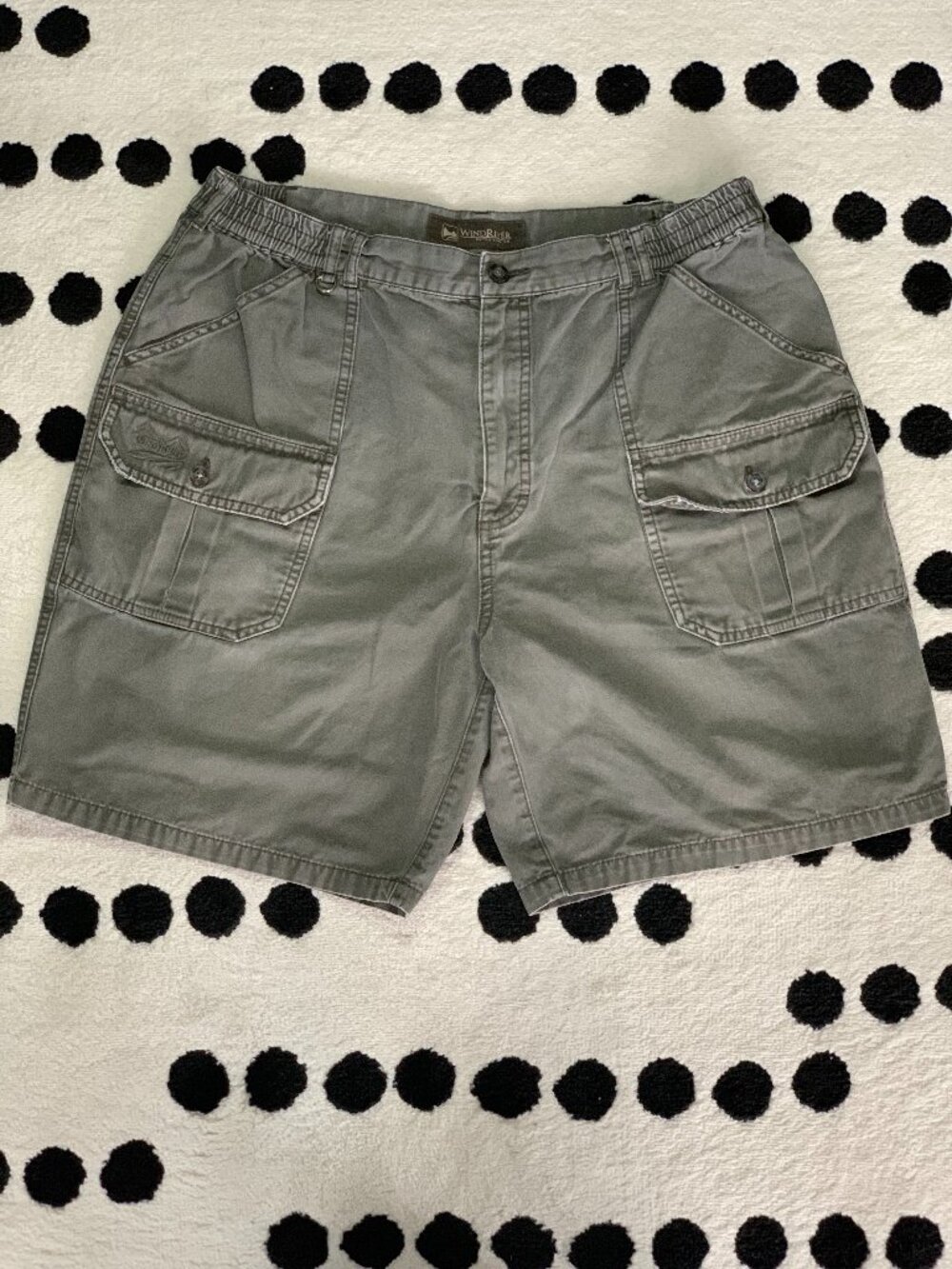 Vintage WindRiver Cargo Safari Shorts Men 40 Khaki Army Utility Outdoor Gorpcore